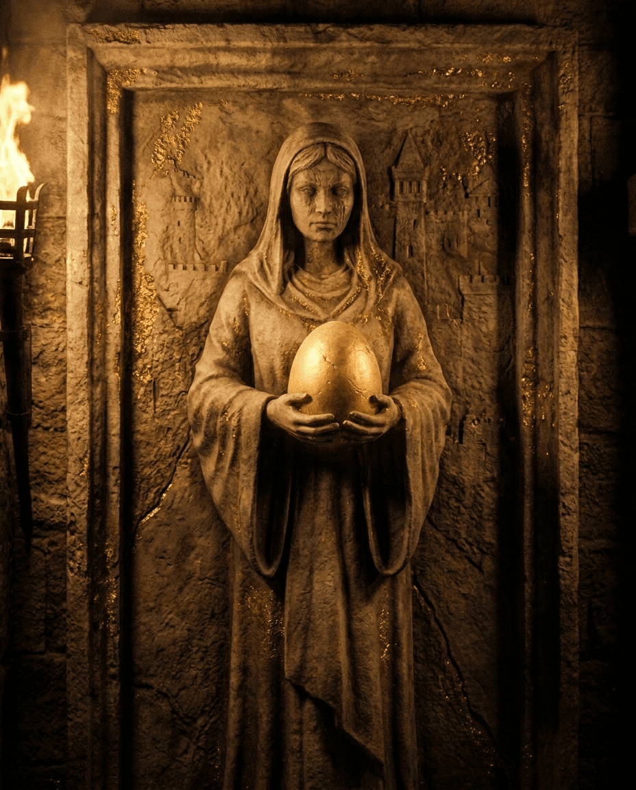 Stone relief of Maren Duskbind