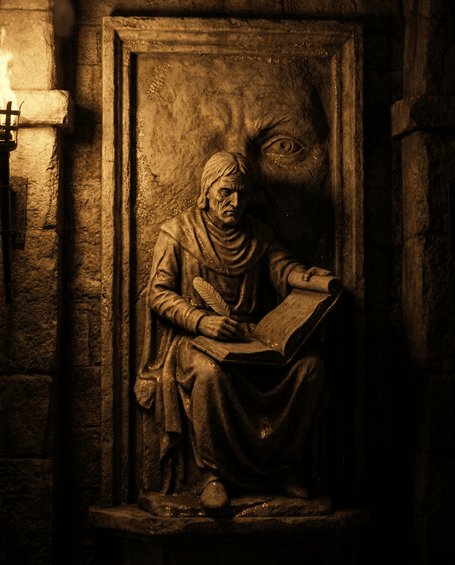 Stone relief of Ryn Obsidian